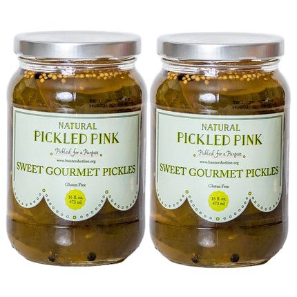 Pickled Pink Sweet Gourmet Pickles 2-Pack