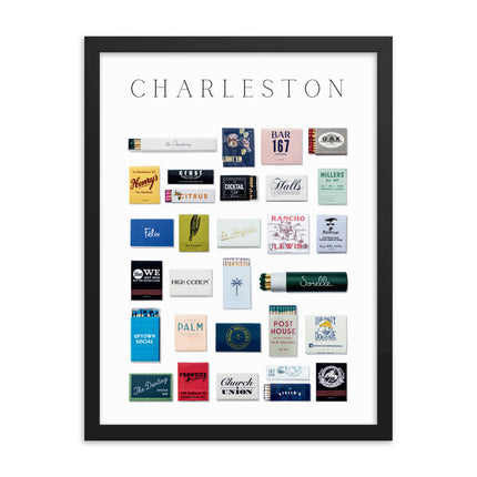 Charleston Matchbox Framed Print