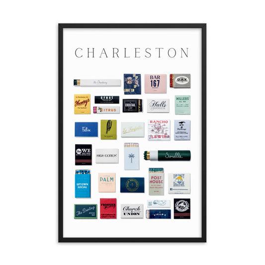 Charleston Matchbox Framed Print