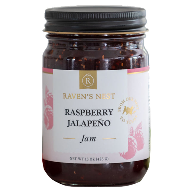 Raven's Nest Raspberry Jalapeno Jam Jar