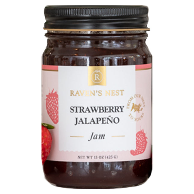 Raven's Nest Strawberry Jalapeno Jam Jar