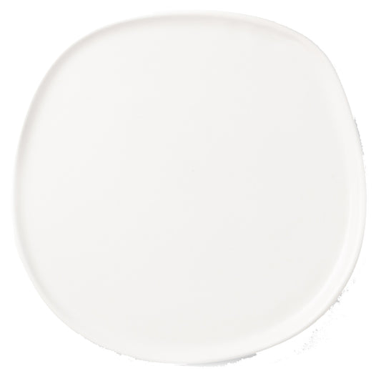 Haand Ripple Dinner Plate in Matte White