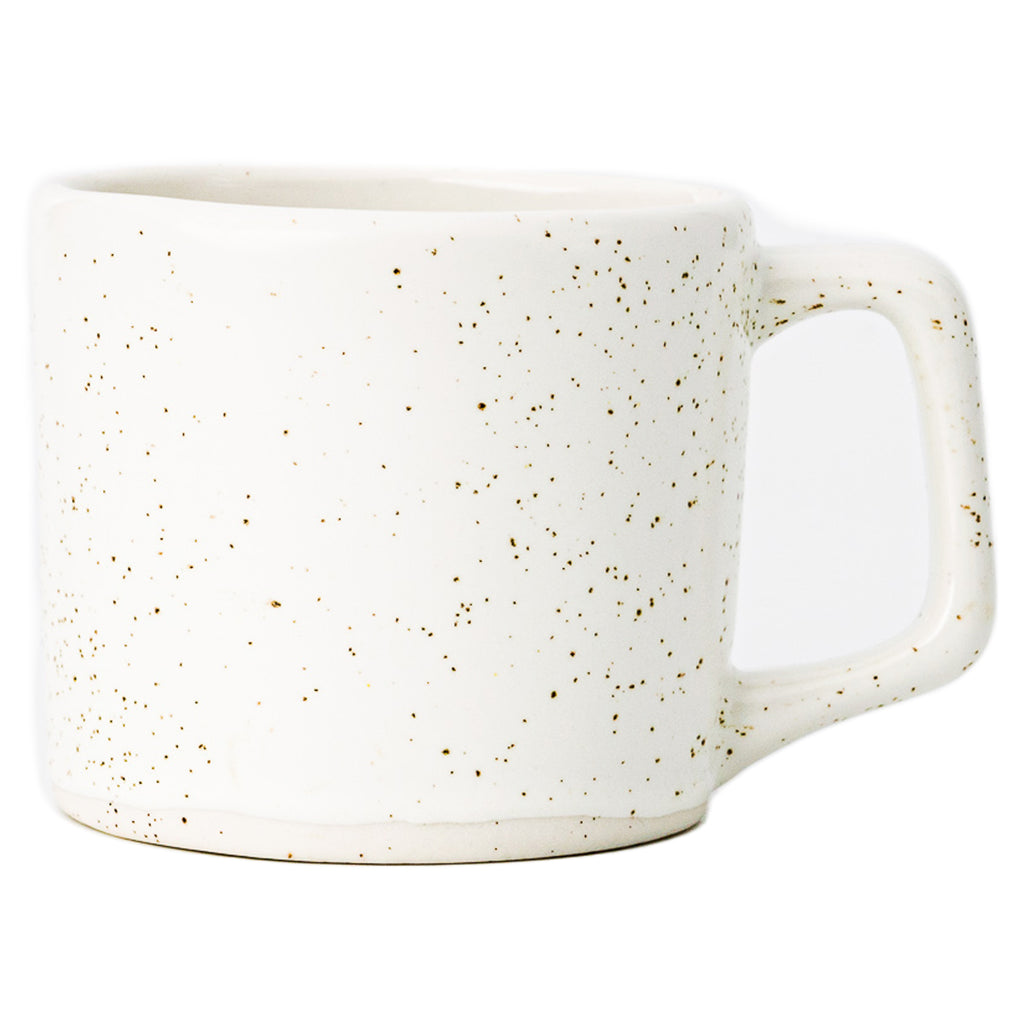 White Minimalist Solid Color Block Spring Summer Travel Mug