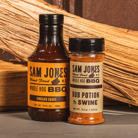 Sam Jones BBQ Vinegar BBQ Sauce and Rub Potion No. Swine seasoning 2 pack