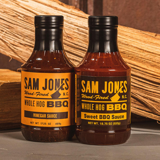 Sam Jones BBQ Sweet BBQ sauce and Vinegar BBQ Sauce 2 pack