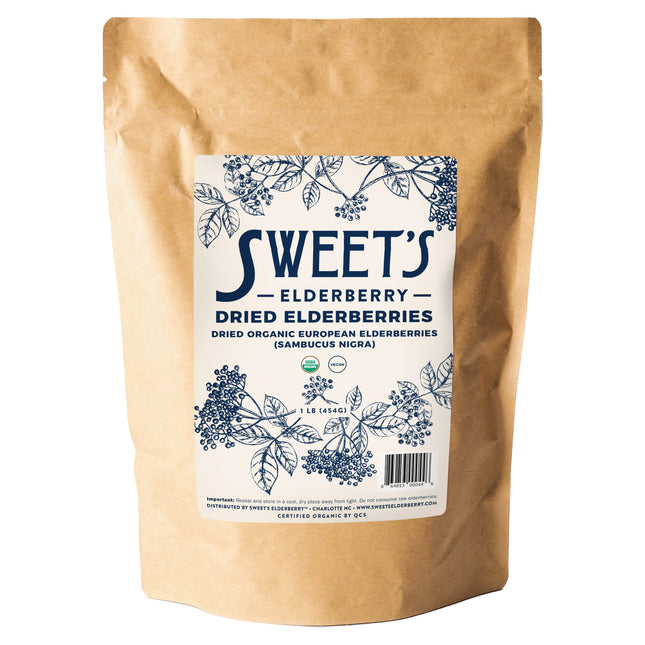 Sweet's Elderberry 1 pound Dried Elderberries 