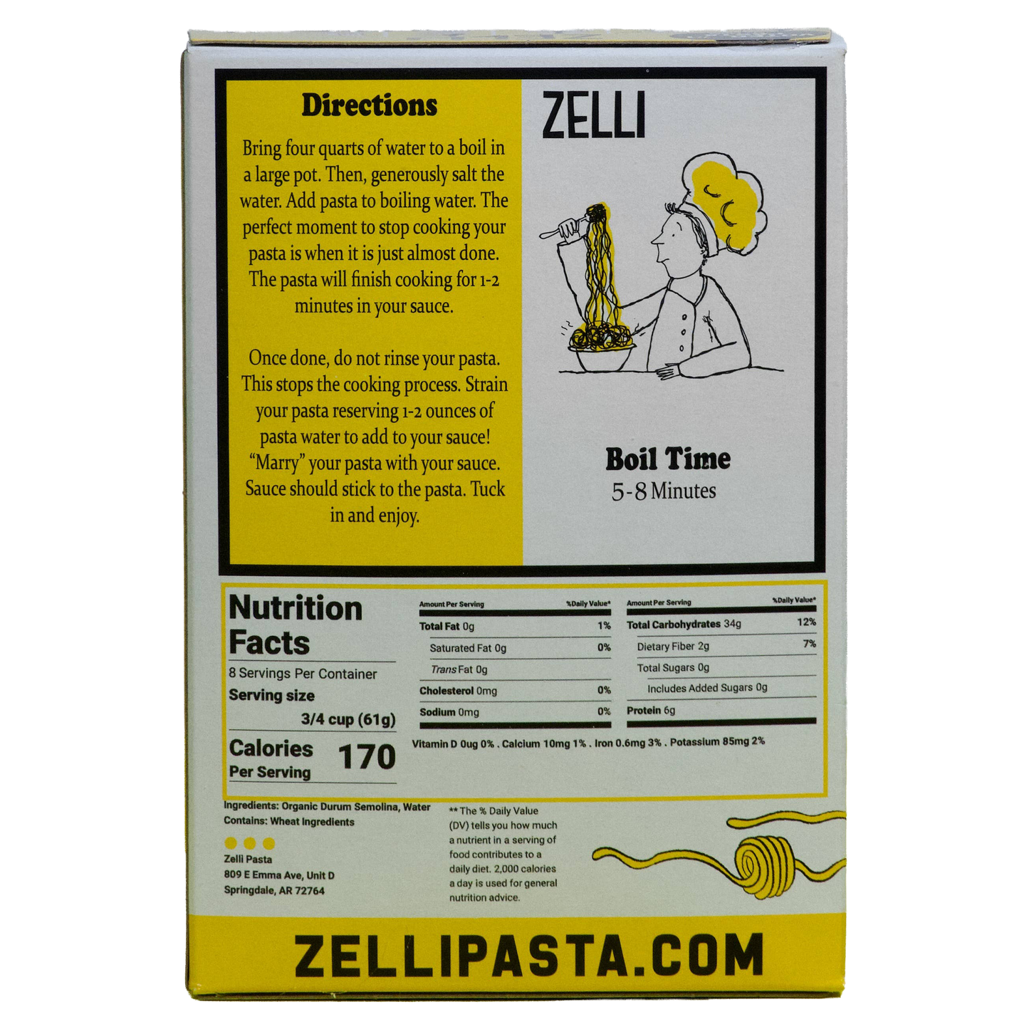 Zelli Orzo Pasta
