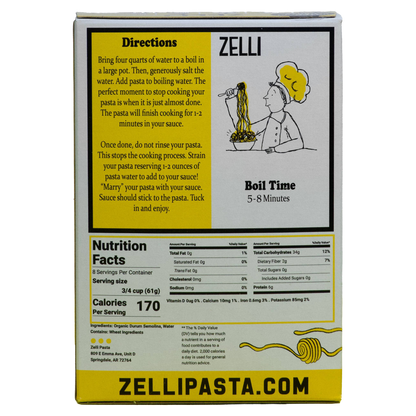 Zelli Orzo Pasta
