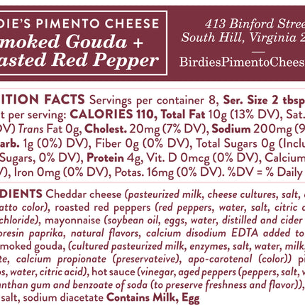 Smoked Gouda & Red Pepper Pimento Cheese - 2 pack