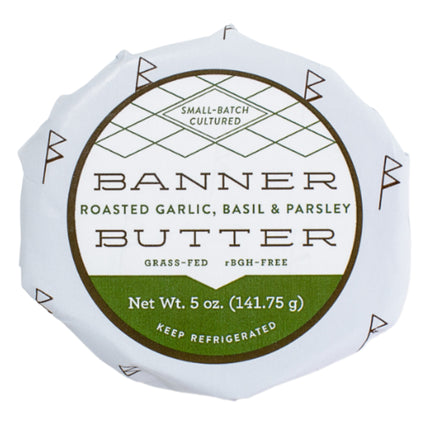 Banner Butter Roasted Garlic, Basil, and Parsley Butter 