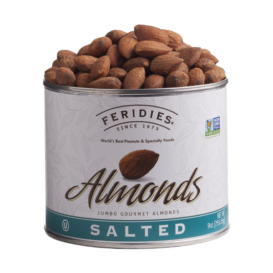 Feridies Salted Almonds 9 ounce can