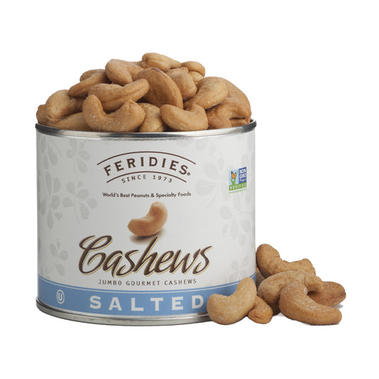 Feridies Salted Cashews 9 ounce can